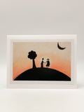 Sunset Blank Greeting Card by Stormy Mochal