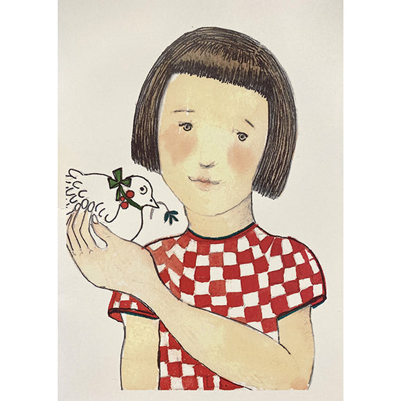 Little Dove Greeting Card by Beth Bird