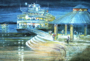 River Cruise Reproduction by Alda Kaufman