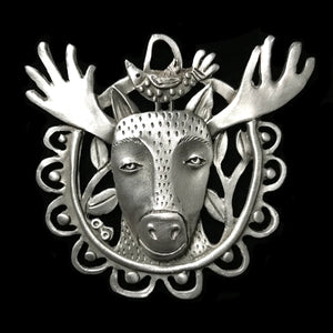 Moose Ornament by Leandra Drumm Designs