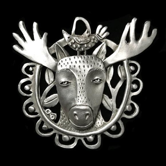 Moose Ornament by Leandra Drumm Designs