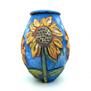 Sunflower Jar by Nancy Briggs