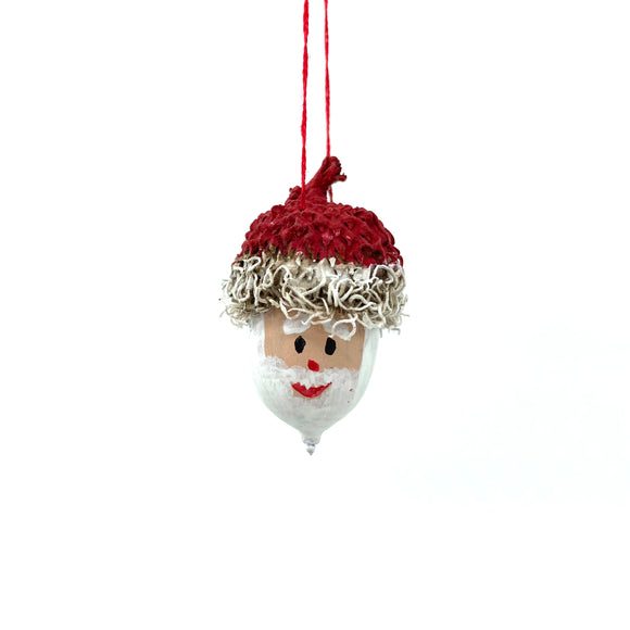 Santa Acorn Ornament by Abby Schrup