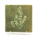 Thyme 4" x 4" Tile by Whistling Frog