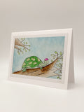 Turtle Blank Greeting Card by Stormy Mochal