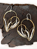 Freshwater Pearl Heart Earrings by Vanessa Savlen