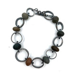 Ovals and Rocks Bracelet by Jennifer Nunnelee