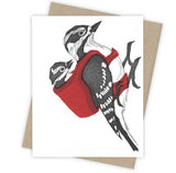 Little Helper Woodpecker Card by Burdock & Bramble