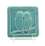 Lovebirds 4" x 4" Tile by Whistling Frog