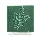 Rosemary 4" x 4" Tile by Whistling Frog