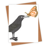 Butterfly Grackle Card by Burdock & Bramble