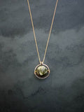 Circle Necklace with Peruvian Opal by Brianna Kenyon