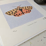 Harnessed Tiger Moth Silkscreen Print by Allison and Jonathan Metzger