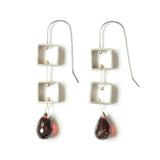 Tumbling Mini Square Earrings by Ashka Dymel