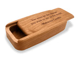 Mahatma Gandhi Quote 4” Medium Wide Secret Box by Heartwood Creations