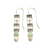 Tumbling Mini Square Earrings by Ashka Dymel