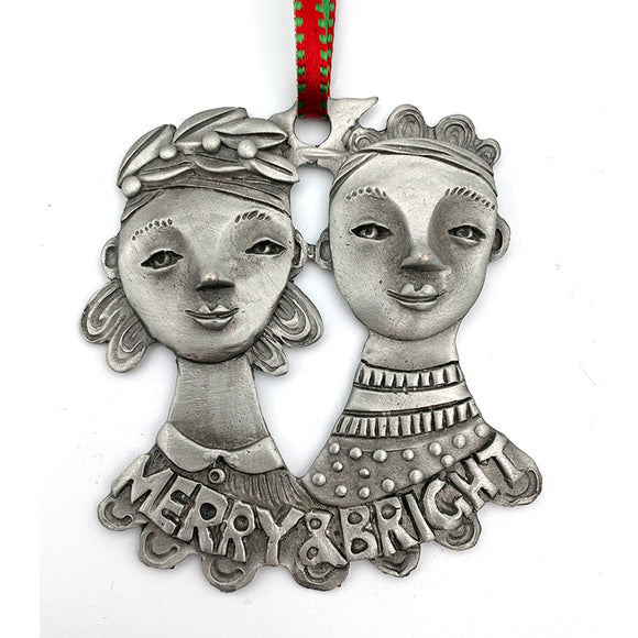 Merry and Bright Ornament by Leandra Drumm Designs