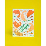 Hairy Cat-mas Greeting Card by Egg Press Manufacturing