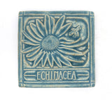 Echinacea 4" x 4" Tile by Whistling Frog