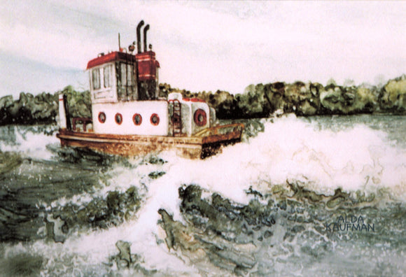 Tug Boat Reproduction by Alda Kaufman