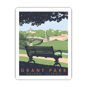 Galena Grant Park Magnet by Bozz Prints