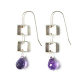 Tumbling Mini Square Earrings by Ashka Dymel