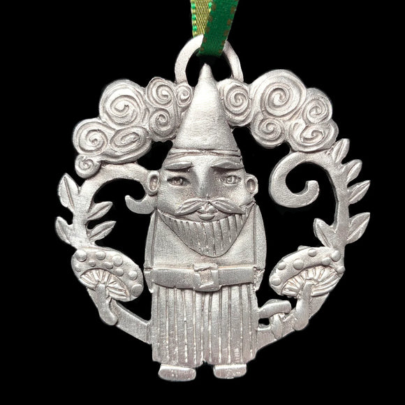 Garden Gnome Ornament by Leandra Drumm Designs