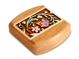 Floral I Prismatone 2” Flat Wide Secret Box by Heartwood Creations