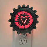 Kaleidescope Heart Nightlight by Leandra Drumm Designs