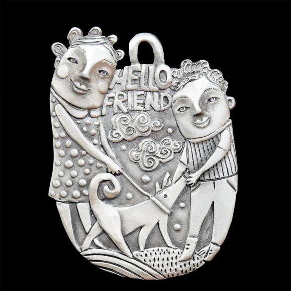 Hello Friend Ornament by Leandra Drumm Designs