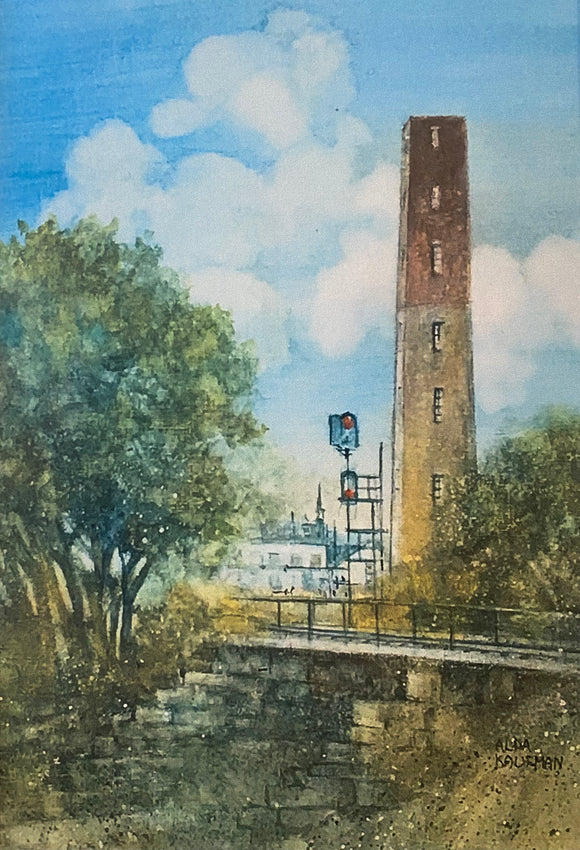 Near the Shot Tower Reproduction by Alda Kaufman