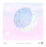 Moon: Twilight Crescent Silkscreen Print by Allison and Jonathan Metzger