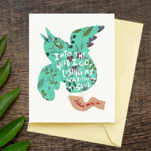 Into the Wild Greeting Card by Jake Putnam