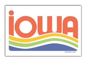 Iowa Waves Postcard by Bozz Prints