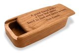 Irish Proverb Quote 4” Medium Wide Secret Box by Heartwood Creations