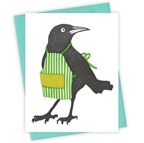 In the Kitchen Grackle Card by Burdock & Bramble