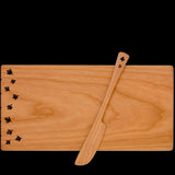 Cherry Cheese Board and Spreader Set by MoonSpoon