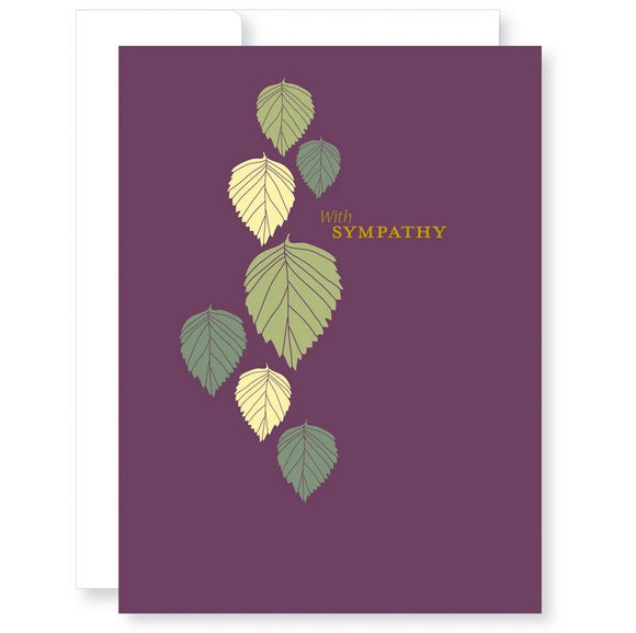 Sympathy Leaves Greeting Card from Great Arrow Cards