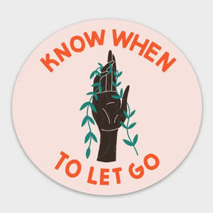 Know When To Let Go Sticker by Gingiber