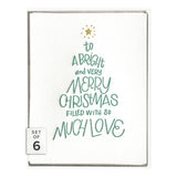 Christmas Tree Lettering Greeting Card from Ink Meets Paper