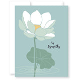 Sympathy Water Lily Greeting Card from Great Arrow Cards