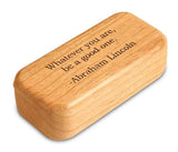 Lincoln Good One Quote 3” Medium Narrow Secret Box by Heartwood Creations
