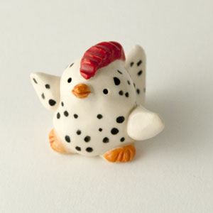 Chicken Ceramic "Little Guy" by Cindy Pacileo