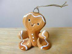 Gingerbread Ceramic "Little Guy" Ornament by Cindy Pacileo