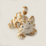 Orange Tabby Cat Ceramic "Little Guy" by Cindy Pacileo