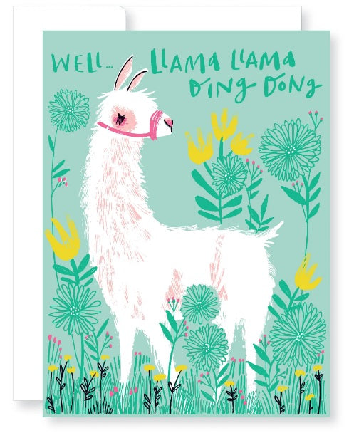Birthday Llama Greeting Card from Great Arrow Cards