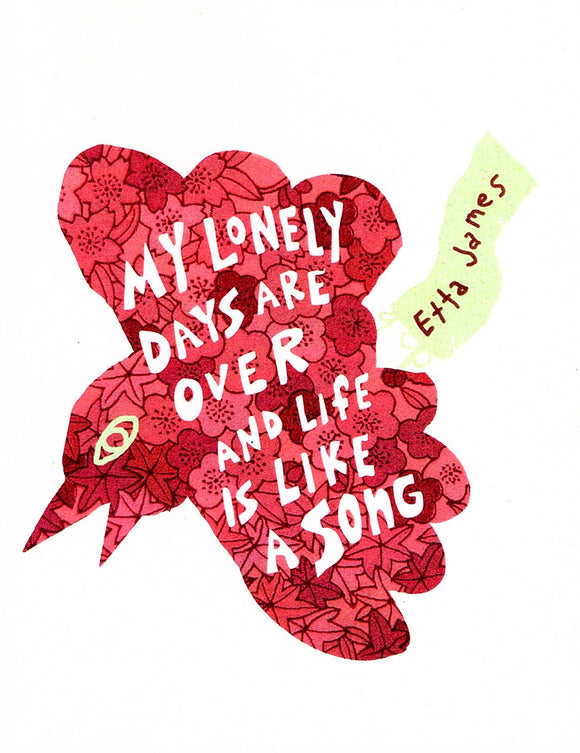 My Lonely Days Greeting Card by Jake Putnam