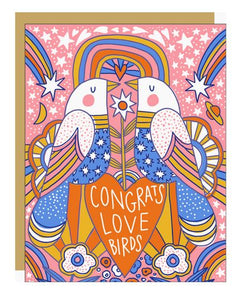 Love Birds Greeting Card by Egg Press Manufacturing