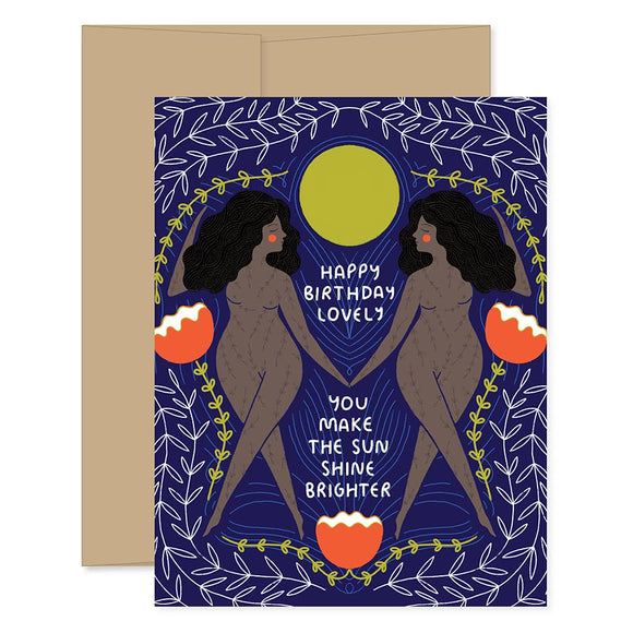 Birthday Lovely Greeting Card by Gingiber