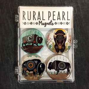Bison Magnet Set by Angie Pickman